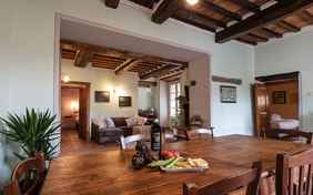 Wohnküche- Casa Rosa 1 Borgo Gaggioleto